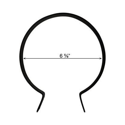 Brace Band (Beveled) Powder Coated Black, 6 5/8", Pack of 25