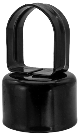 Loop Cap Powder Coat Blk, 2 1/2" x 1 5/8", Pack of 50