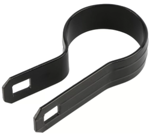 Tension Band (BEV) Pwdr Coat Blk, 6 5/8", Pack of 250