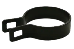 Brace Band (BEV) Pwdr Coat Blk, 1 5/8", Pack of 250