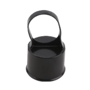 Aluminum LOOP CAP NO ACORN POWDER COATD BLACK, 1 7/8" x 1 5/8", Pack of 200